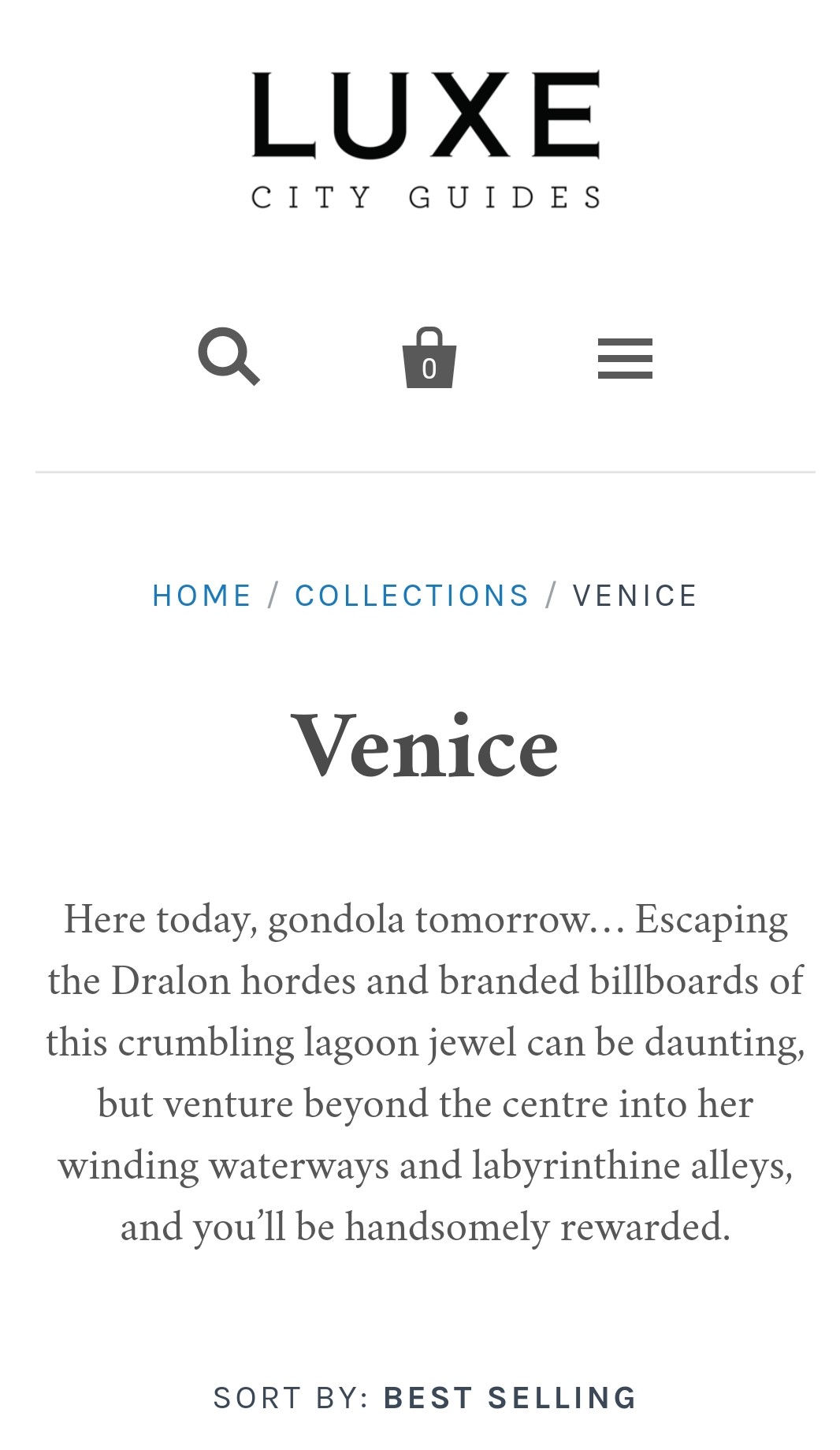 Luxe City Guides: Venice