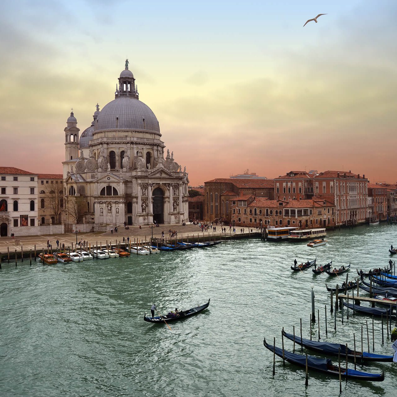 The spectacular Grand Canal view from the apartment